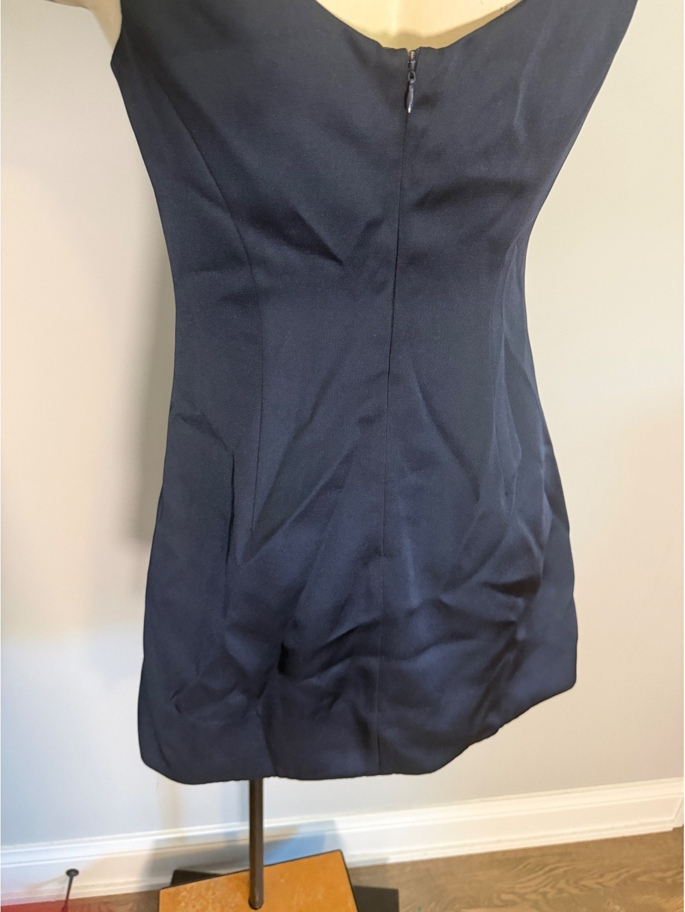 Reformation Franceska Dress in Blue Navy, Size 0 - Picture 6 of 12